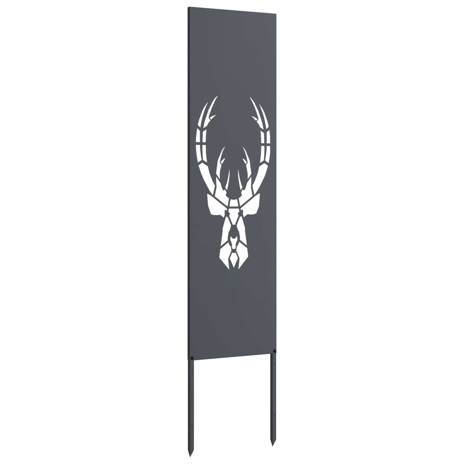 Tuin Privacy Screen Antraciet 32 x 140 cm Koudgewalst staal image 4