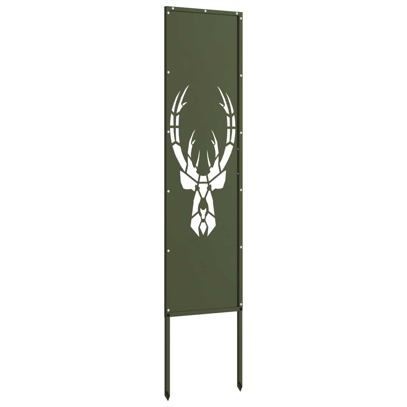 Tuin Privacy Screen Olijfgroen 32 x 140 cm Koudgewalst staal image 5