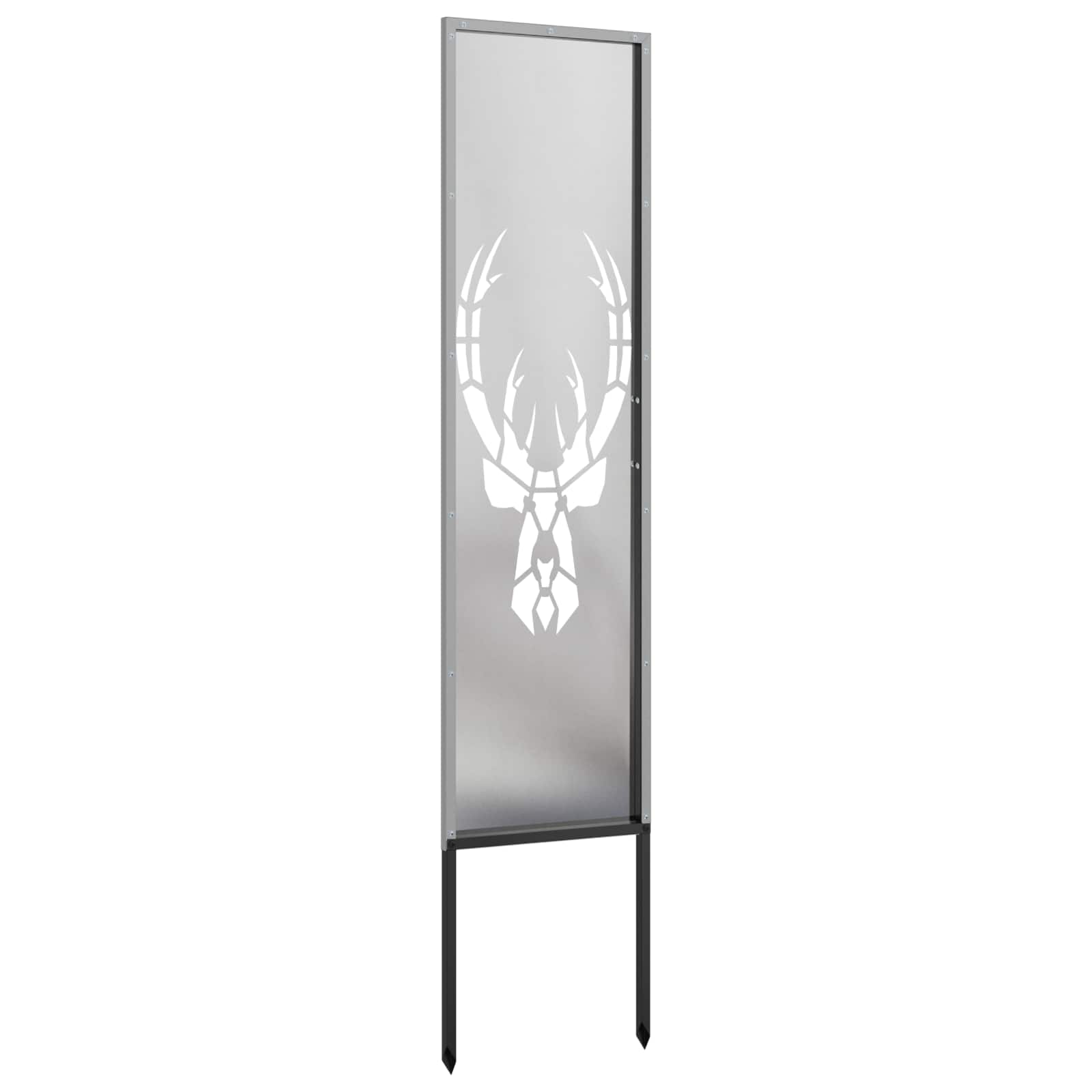 Tuin Privacy Screen Zilver 32 x 140 cm Roestvrij staal image 5