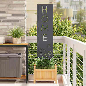 Zaslon za zasebnost v vrtu Antracit 32 x 140 cm Mnogi jeklo