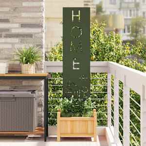 Zaslon za zasebnost v vrtu Ureznine Olivno zelena 32 x 140 cm