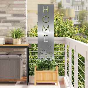 Zaslon za zasebnost v vrtu srebrna 32 x 140 cm Nerjaveče jeklo