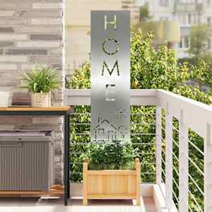 Zaslon za zasebnost v vrtu srebrna 32 x 140 cm Pocinkano jeklo