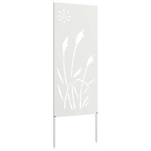 Soukromí na zahradě Bílá 50 x 140 cm Studeně válcovaná ocel - obrázek 5