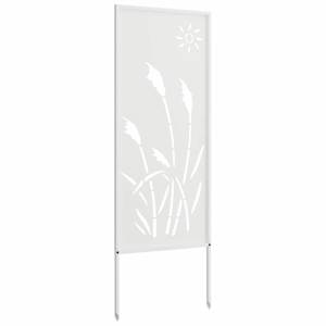 Soukromí na zahradě Bílá 50 x 140 cm Studeně válcovaná ocel - obrázek 6