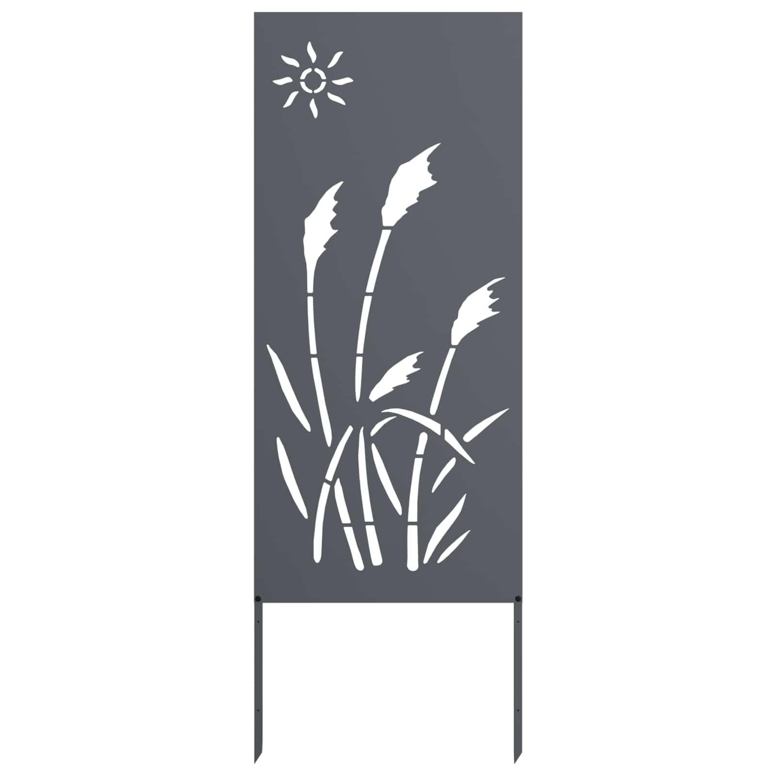 vidaXL Soukromí na zahradě Antracit 50 x 140 cm Studeně válcovaná ocel