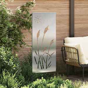 Soukromí na zahradě Řezací Stříbrná 50 x 140 cm Nerezová ocel - obrázek 3