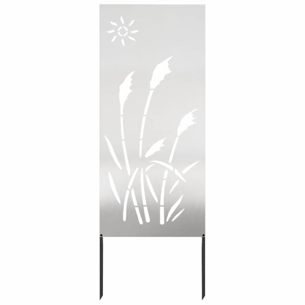 vidaXL Aia privaatsuse kate H&otilde;bedane 50 x 140 cm Roostevaba teras