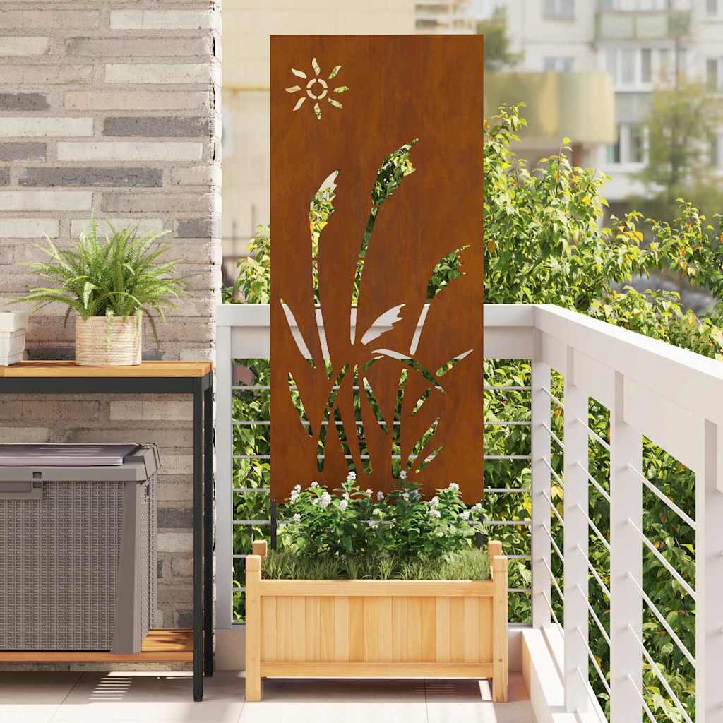 Záhradná clona na súkromie Rezací Hrdzavý 50 x 140 cm 876279