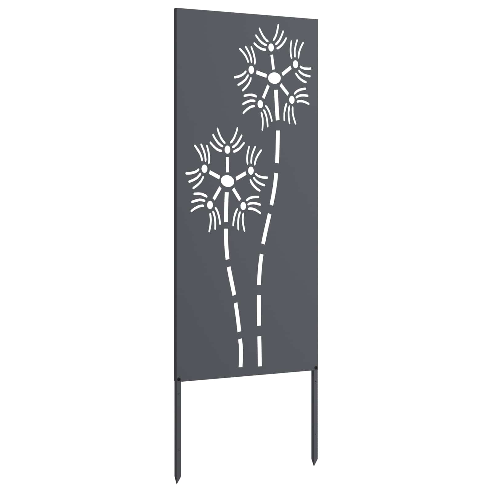 Tuin Privacy Screen Antraciet 50 x 140 cm Koudgewalst staal image 4