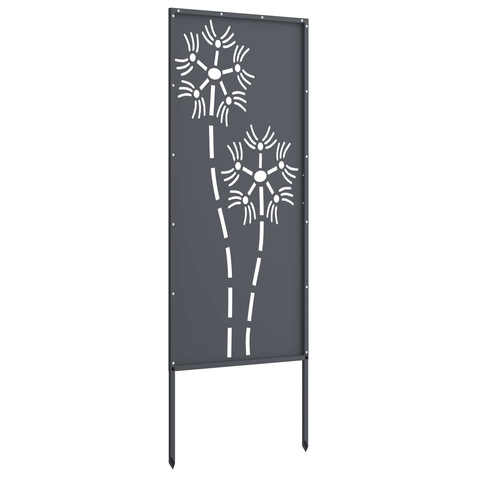 Tuin Privacy Screen Antraciet 50 x 140 cm Koudgewalst staal image 5