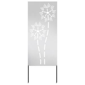 Soukromí na zahradě Řezací Stříbrná 50 x 140 cm Nerezová ocel - obrázek 2