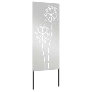 Soukromí na zahradě Stříbrná 50 x 140 cm Pozinkovaná ocel - obrázek 4