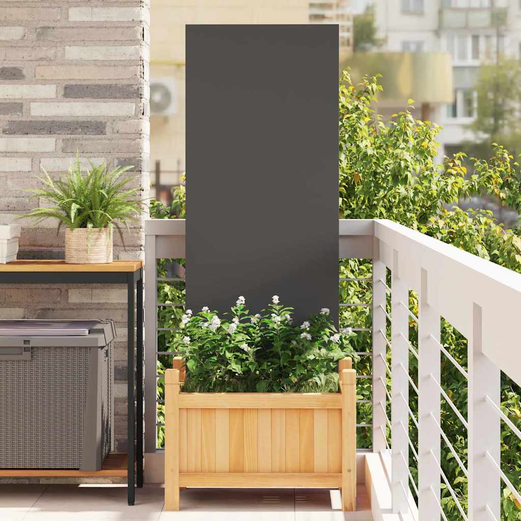 Tuin Privacy Screen Zwart 50 x 140 cm Koudgewalst staal