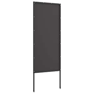 Soukromí na zahradě Černá 50 x 140 cm Studeně válcovaná ocel - obrázek 5