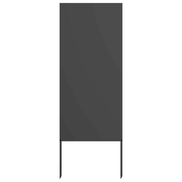 vidaXL Aia privaatsuse kate Must 50 x 140 cm K&uuml;lmpruun teras