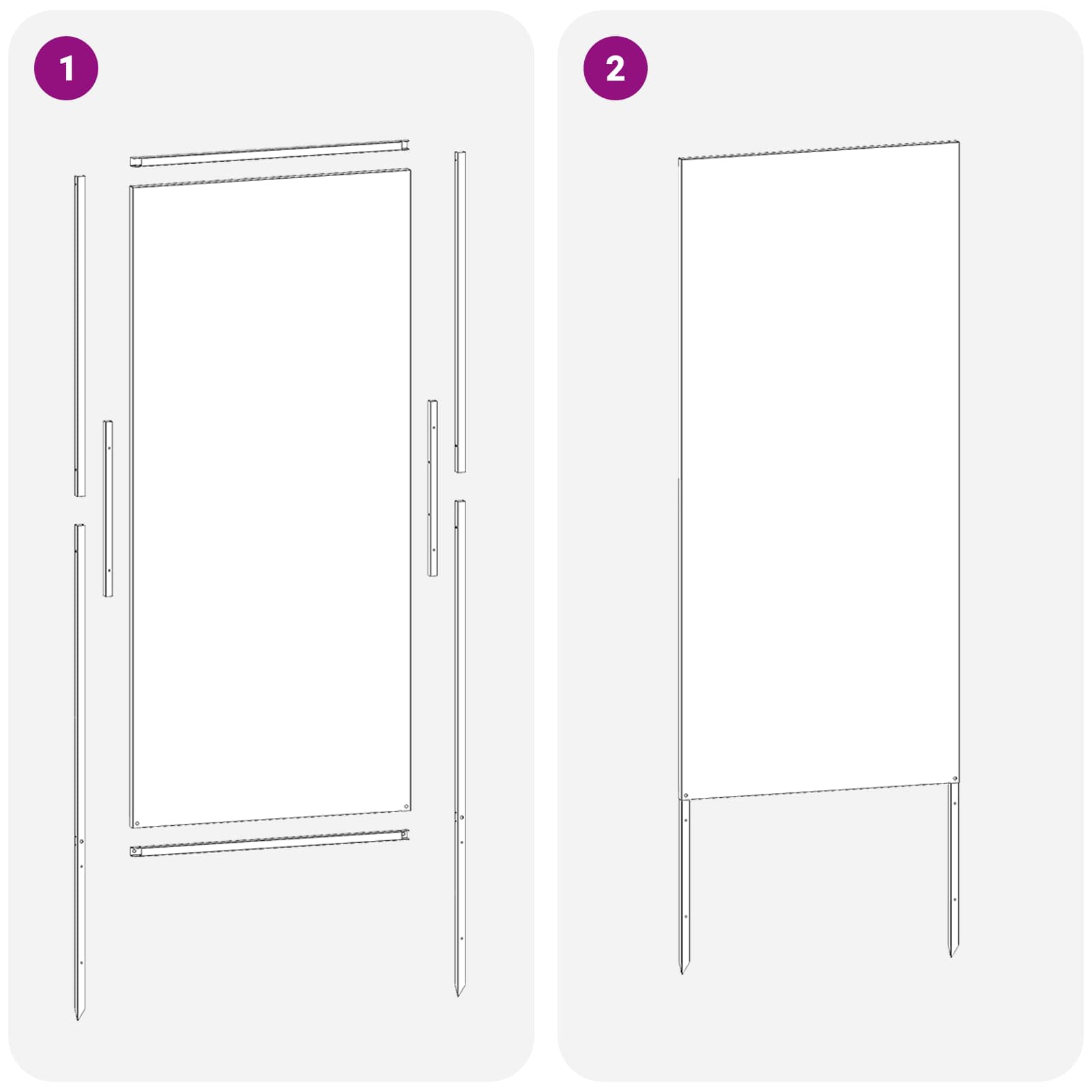 Tuin Privacy Screen Olijfgroen 50 x 140 cm Koudgewalst staal image 8