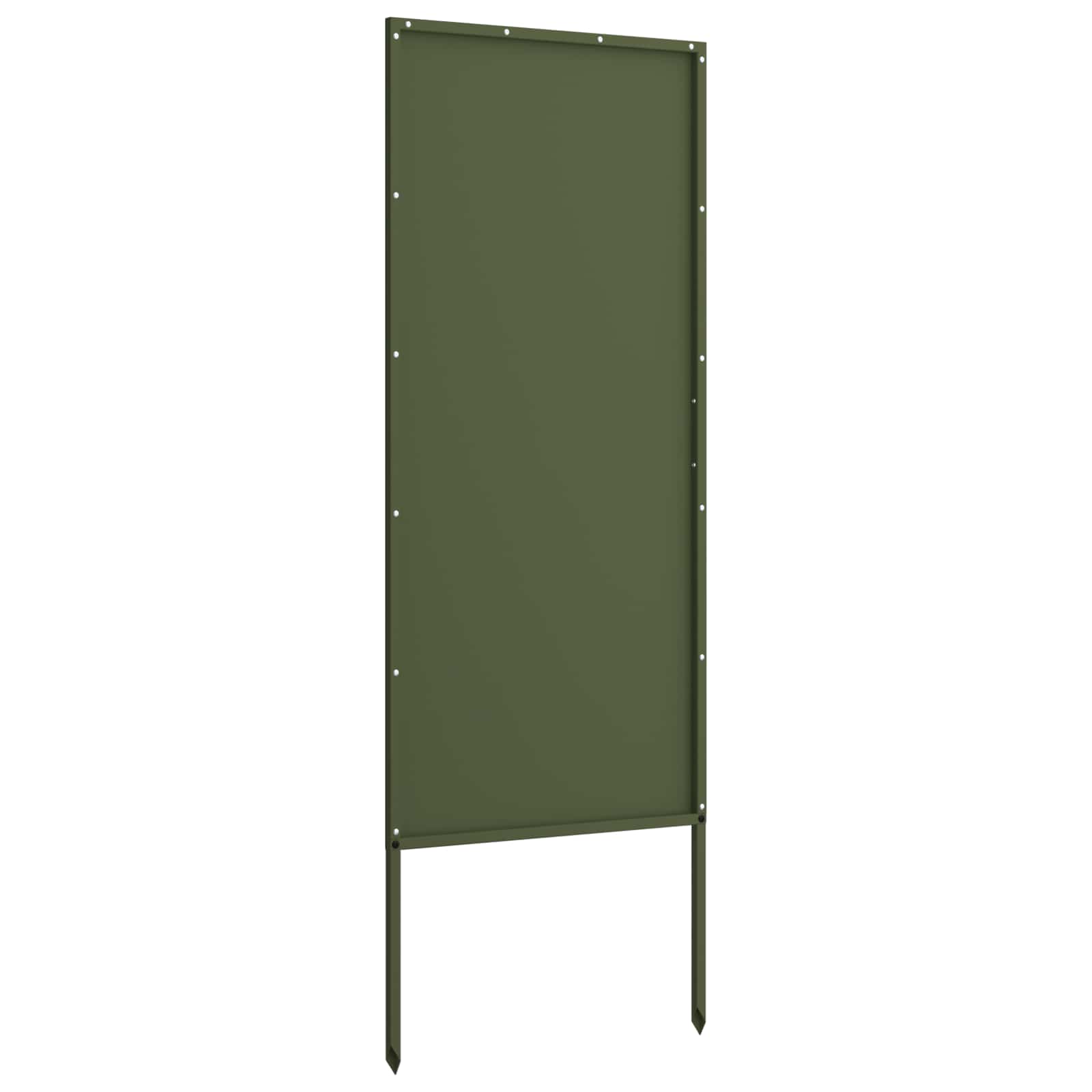 Tuin Privacy Screen Olijfgroen 50 x 140 cm Koudgewalst staal image 5