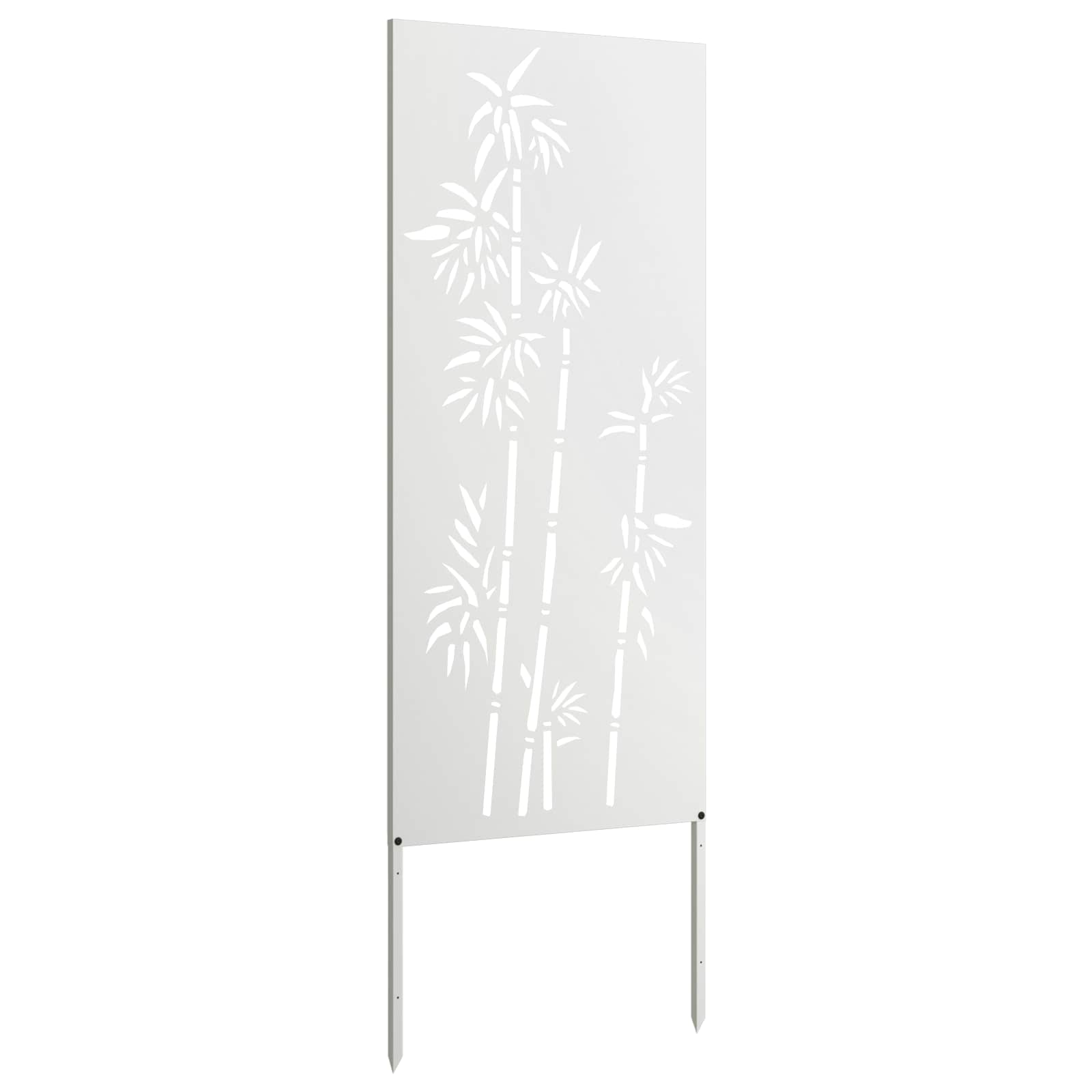 Zaslon za zasebnost v vrtu Bela 50 x 140 cm Mnogi jeklo - slika 5