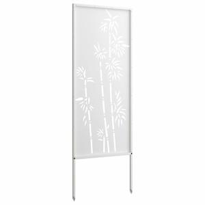 Soukromí na zahradě Bílá 50 x 140 cm Studeně válcovaná ocel - obrázek 5