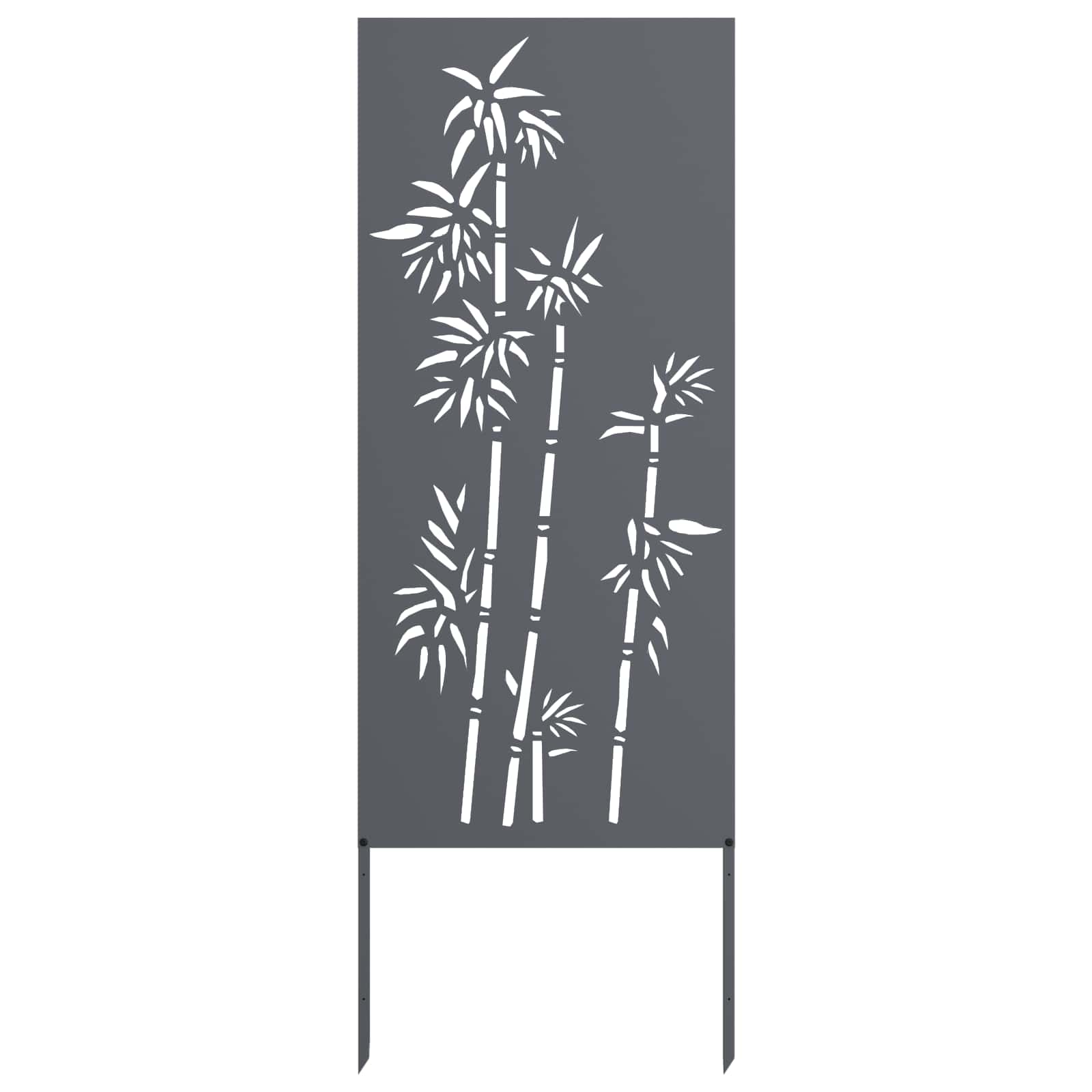 vidaXL Soukromí na zahradě Antracit 50 x 140 cm Studeně válcovaná ocel