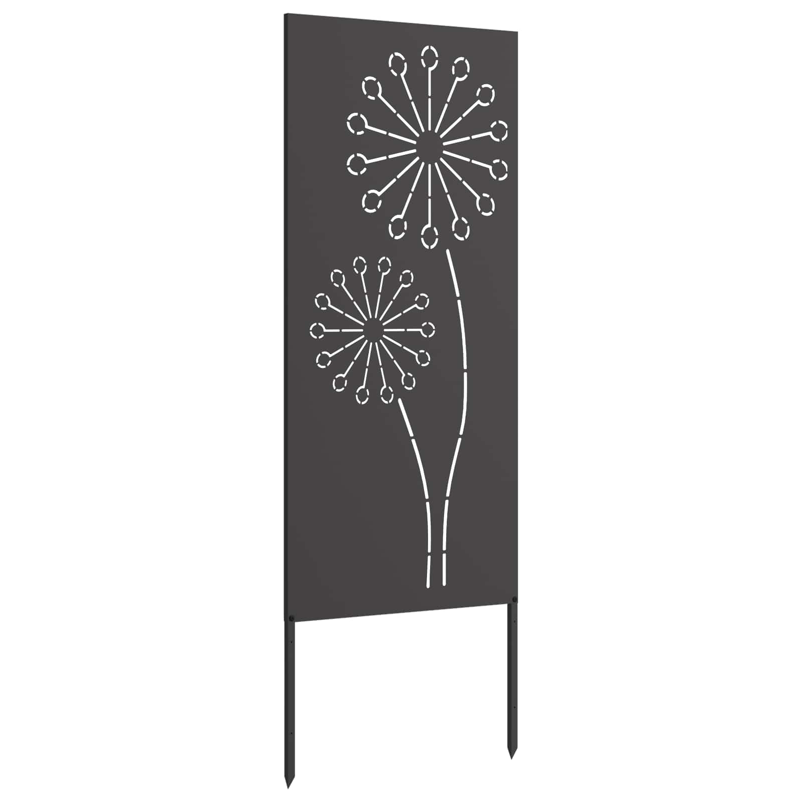 Tuin Privacy Screen Zwart 50 x 140 cm Koudgewalst staal image 4