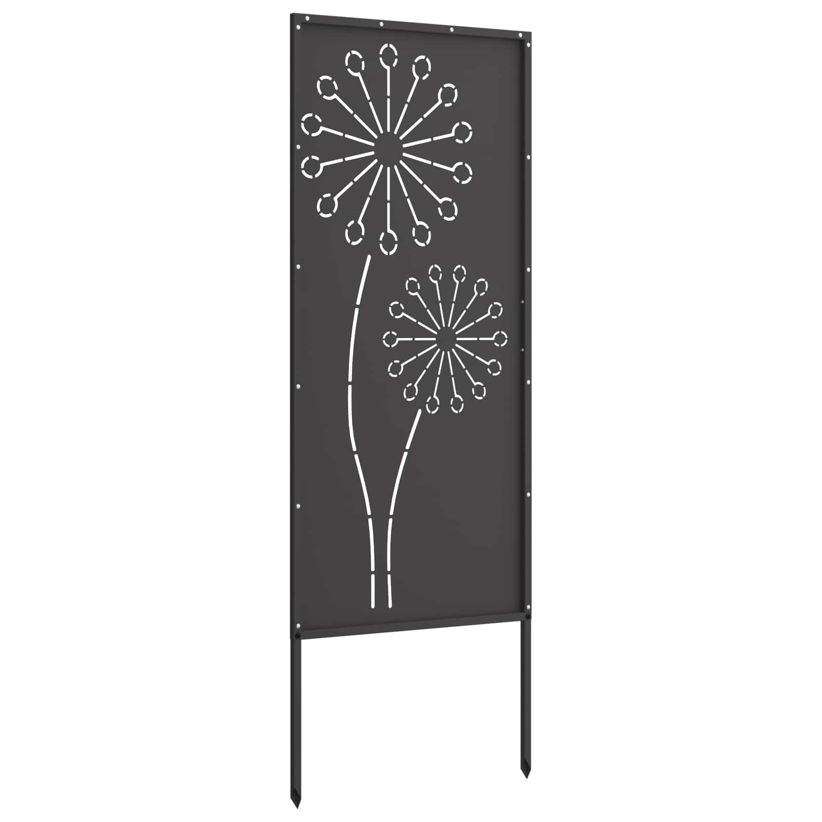 Tuin Privacy Screen Zwart 50 x 140 cm Koudgewalst staal image 5