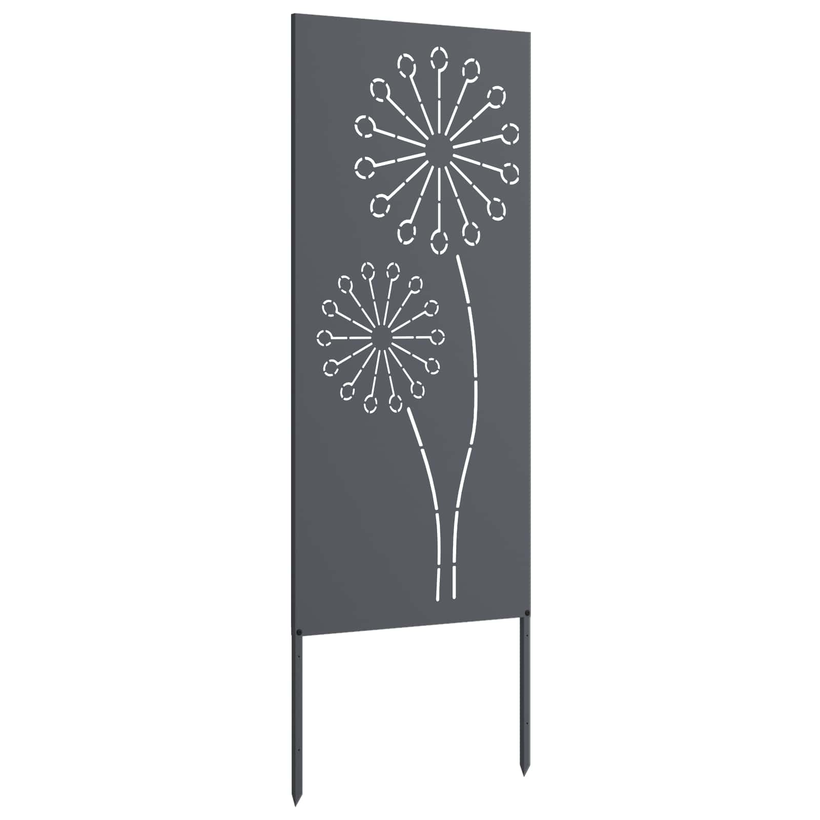 Tuin Privacy Screen Antraciet 50 x 140 cm Koudgewalst staal image 4
