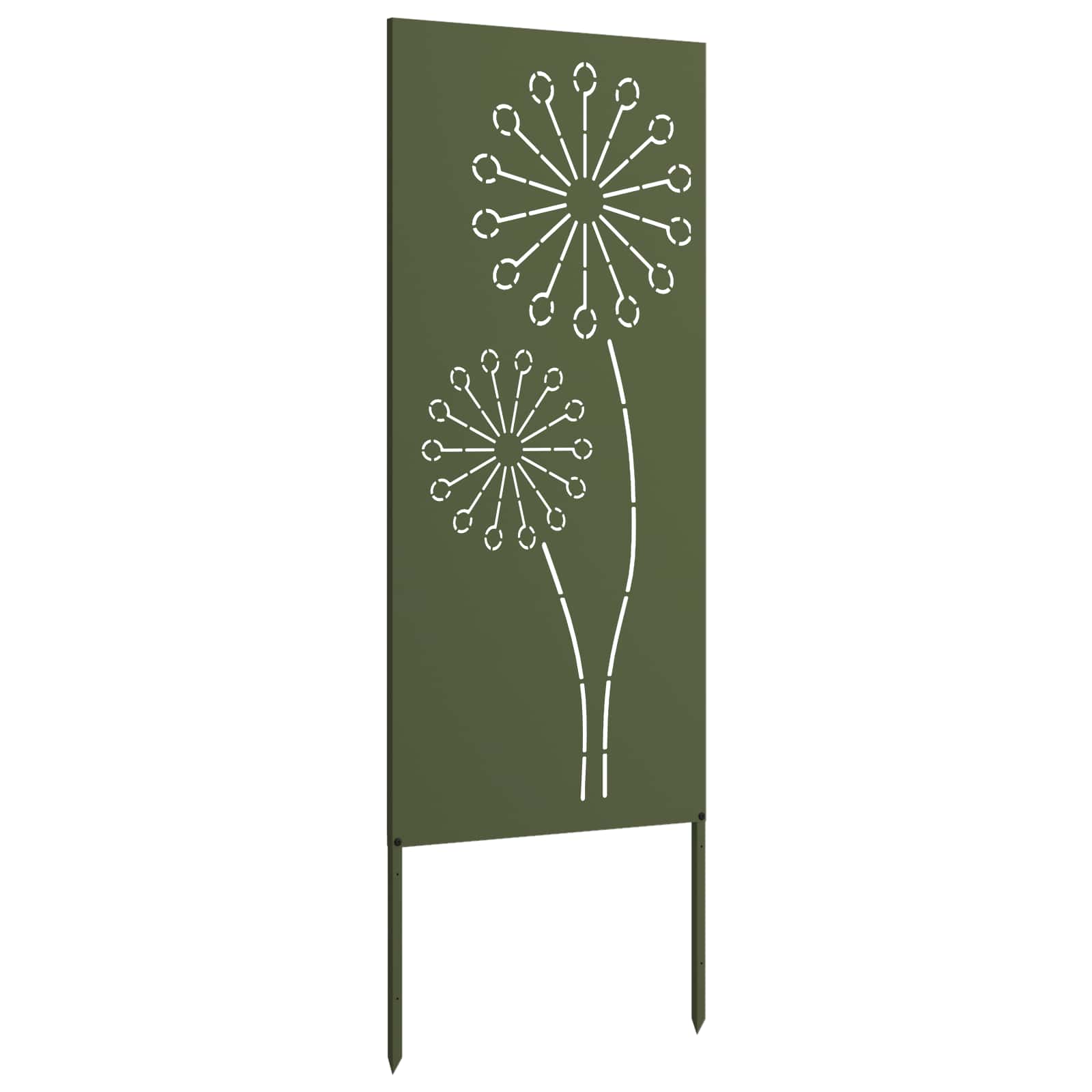 Tuin Privacy Screen Olijfgroen 50 x 140 cm Koudgewalst staal image 4