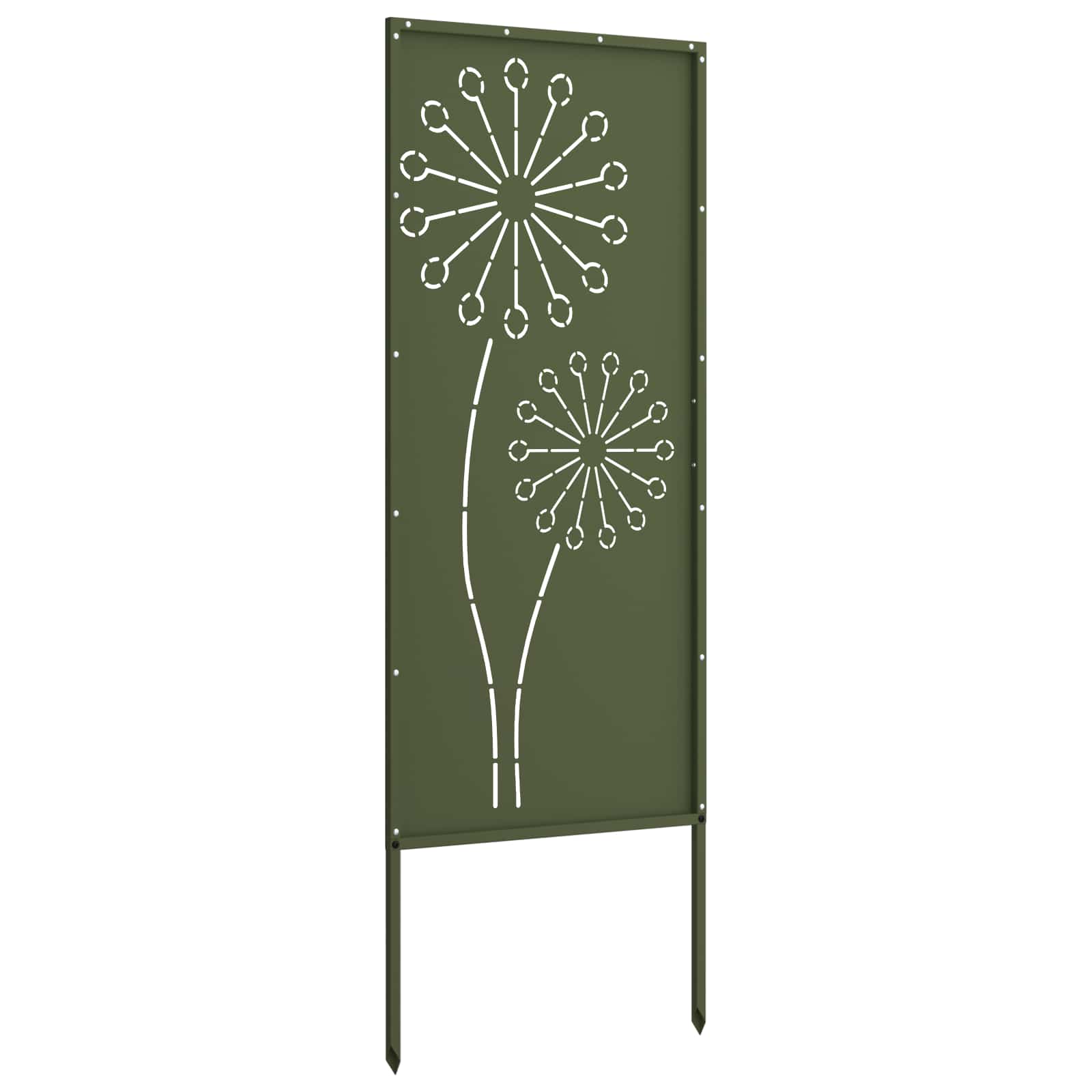 Tuin Privacy Screen Olijfgroen 50 x 140 cm Koudgewalst staal image 5