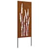 vidaXL Aia privaatsuse kate Lilled Rooste 50 x 140 cm terase t&uuml;&uuml;p