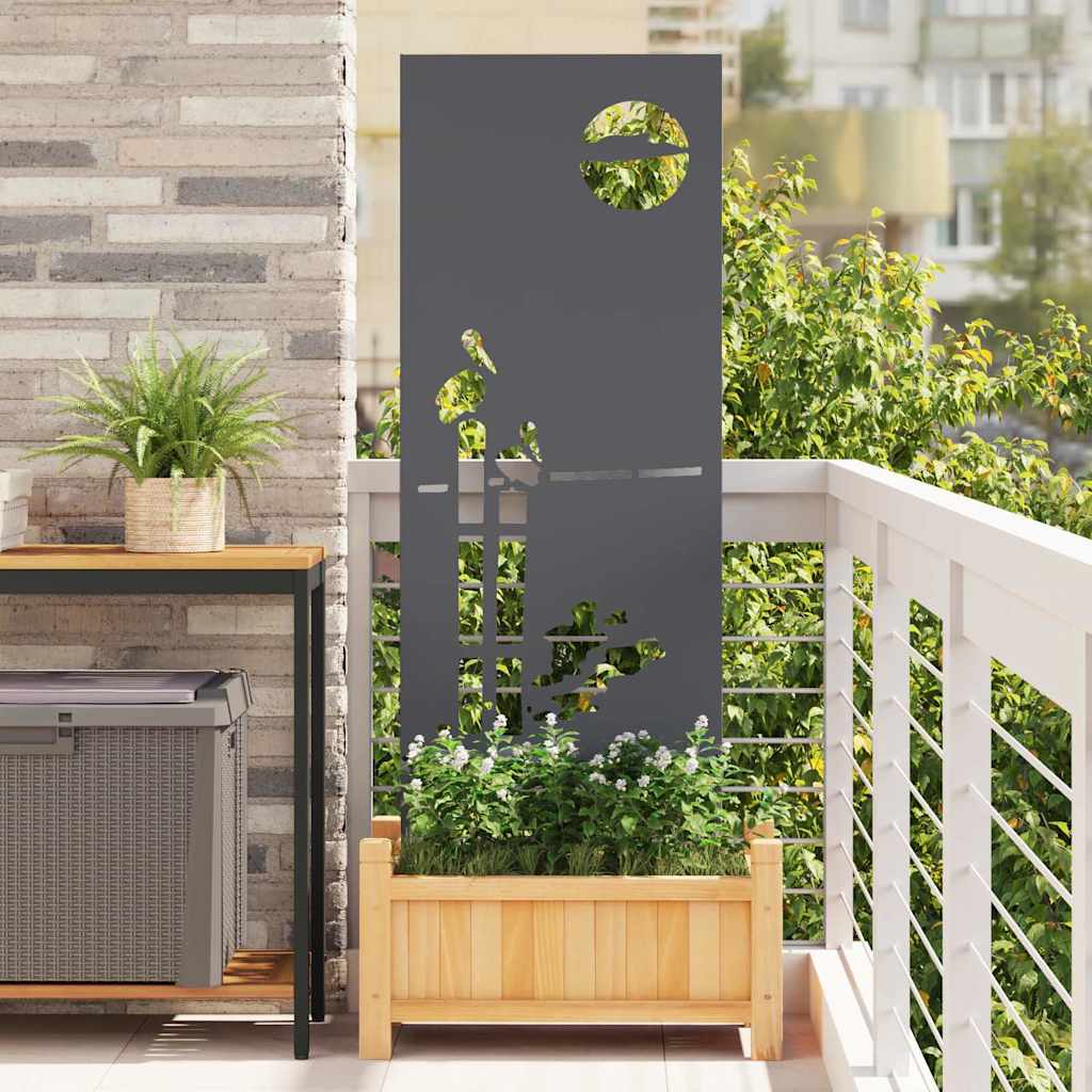 Tuin decoratief paneel Antraciet 50 x 140 cm Koudgewalst staal