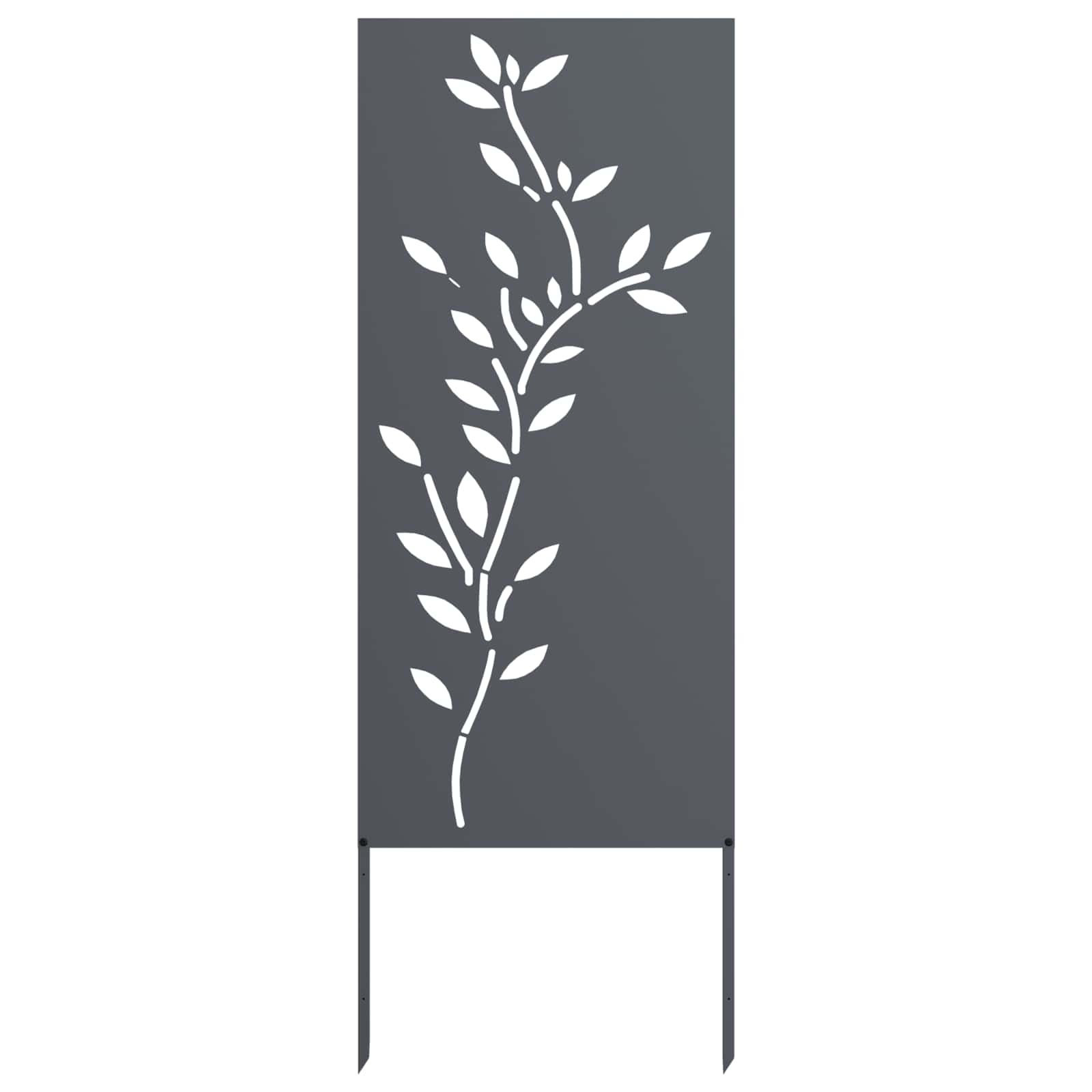 vidaXL Soukromí na zahradě Antracit 50 x 140 cm Studeně válcovaná ocel