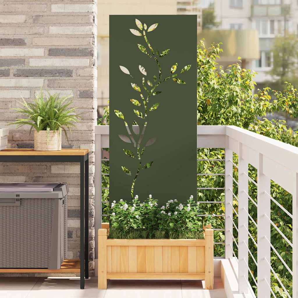 Aia Dekoratiivpaneel Oliiviroheline 50 x 140 cm Külmpruun teras