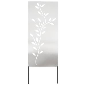 vidaXL Aia privaatsuse kate H&otilde;bedane 50 x 140 cm Roostevaba teras