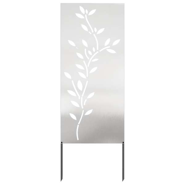 vidaXL Aia privaatsuse kate H&otilde;bedane 50 x 140 cm Roostevaba teras