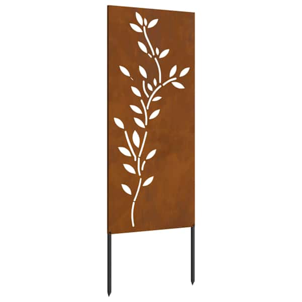 vidaXL Aia privaatsuse kate Lilled Rooste 50 x 140 cm terase t&uuml;&uuml;p