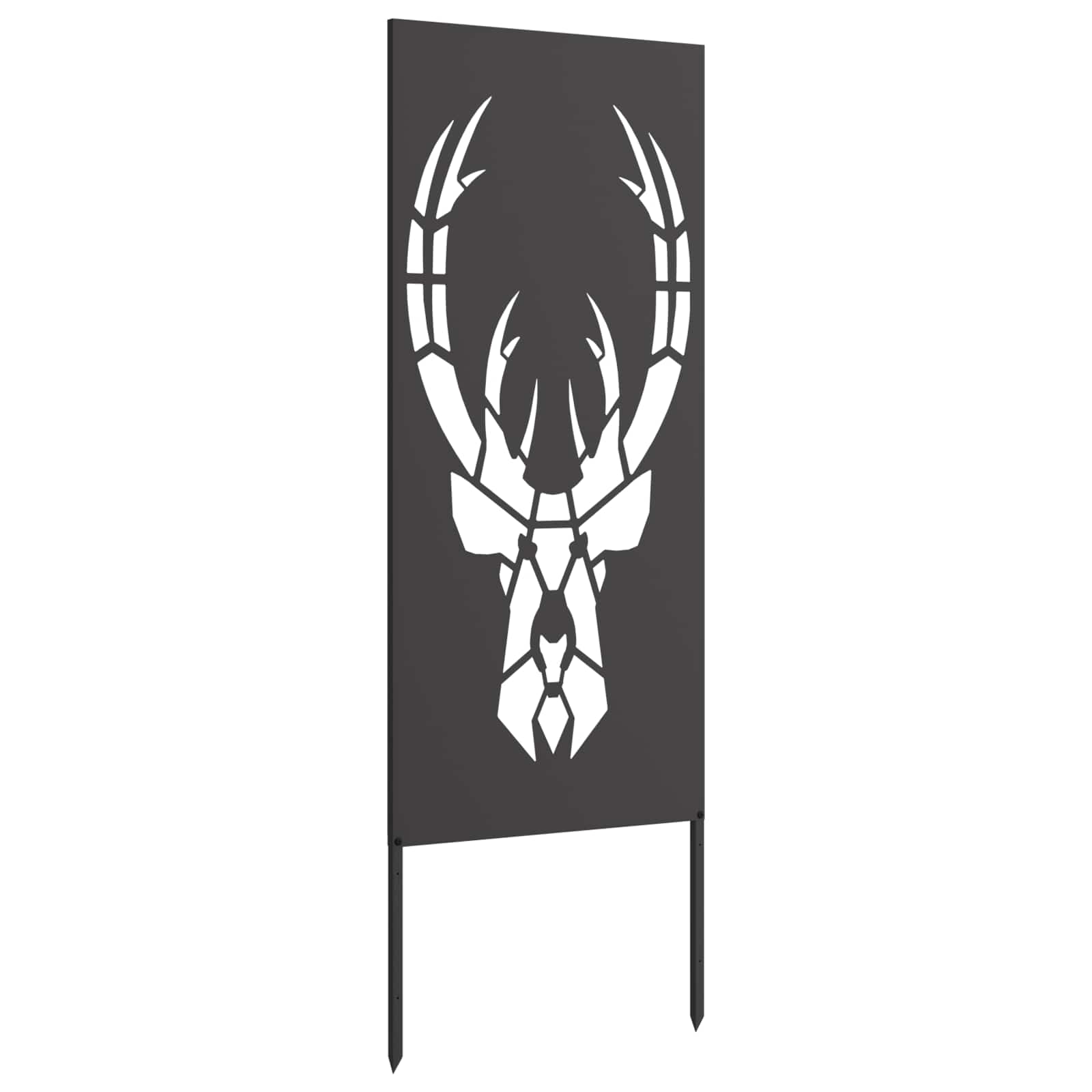 Zaslon za zasebnost v vrtu Črna 50 x 140 cm Mnogi jeklo - slika 5