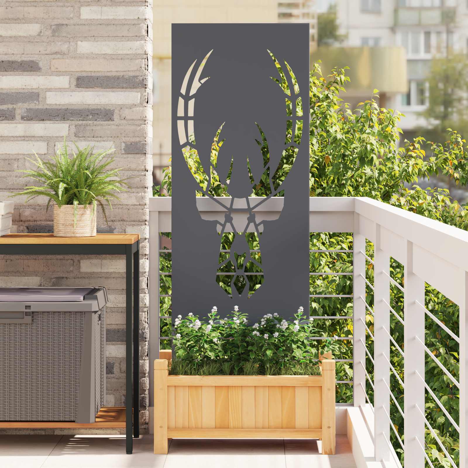 vidaXL Ecran de intimitate pentru grădină Antracit 50 x 140 cm