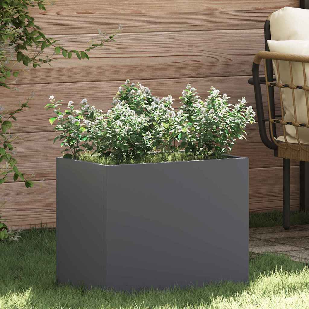Aia istutuspot Antratsiithall 50 x 32 x 40 cm Külmpruun teras