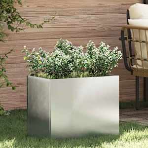 Vrtni lonček Cinkana jeklena 50 x 32 x 40 cm Cinkana jeklena