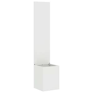 vidaXL Aia privaatsuse kate Valge 32 x 32 x 150 cm K&uuml;lmpruun teras