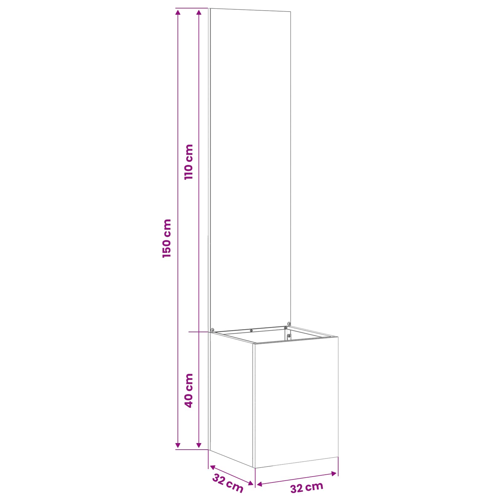 Zaslon za zasebnost v vrtu srebrna 32 x 140 cm Pocinkano jeklo - slika 11