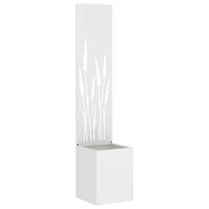 vidaXL Aia privaatsuse kate Valge 32 x 32 x 150 cm K&uuml;lmpruun teras