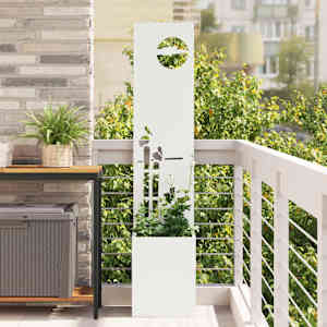 Soukromí na zahradě Řezací Bílá 32 x 32 x 150 cm - obrázek 1