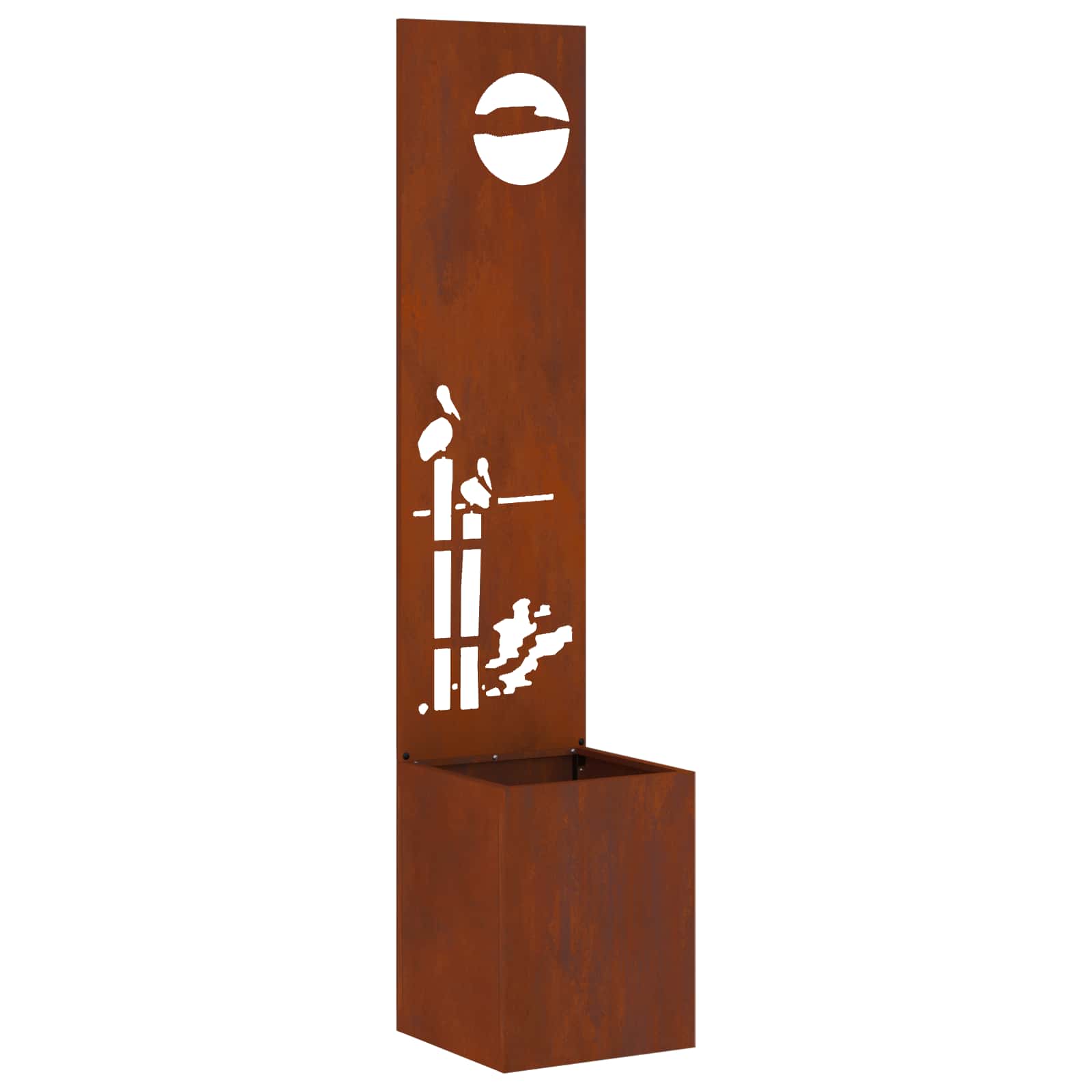 Thumbnail - vidaXL Garten Sichtschutz-Leinwand Rostig 32 x 140 cm Wetterfeststahl