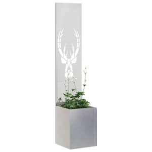 Soukromí na zahradě Stříbrná 32 x 32 x 150 cm Nerezová ocel - obrázek 3