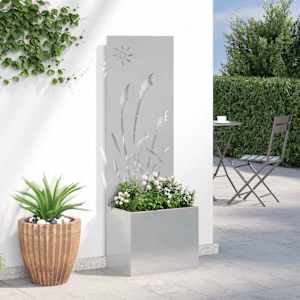Soukromí na zahradě Řezací Stříbrná 50 x 140 cm Nerezová ocel - obrázek 4