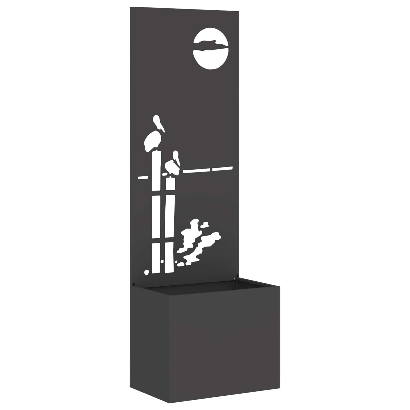 vidaXL Garten Sichtschutz-Leinwand Schwarz 50 x 140 cm