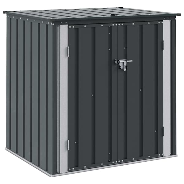vidaXL Aia Salvestuskast Must 101,5 x 82 x 100 cm Teras